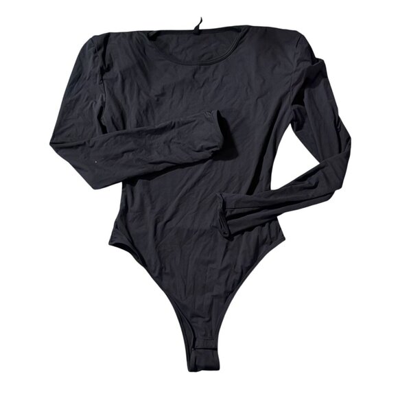 Ben Taverniti Unravel Project Padded Long Sleeve Bodysuit in Black
